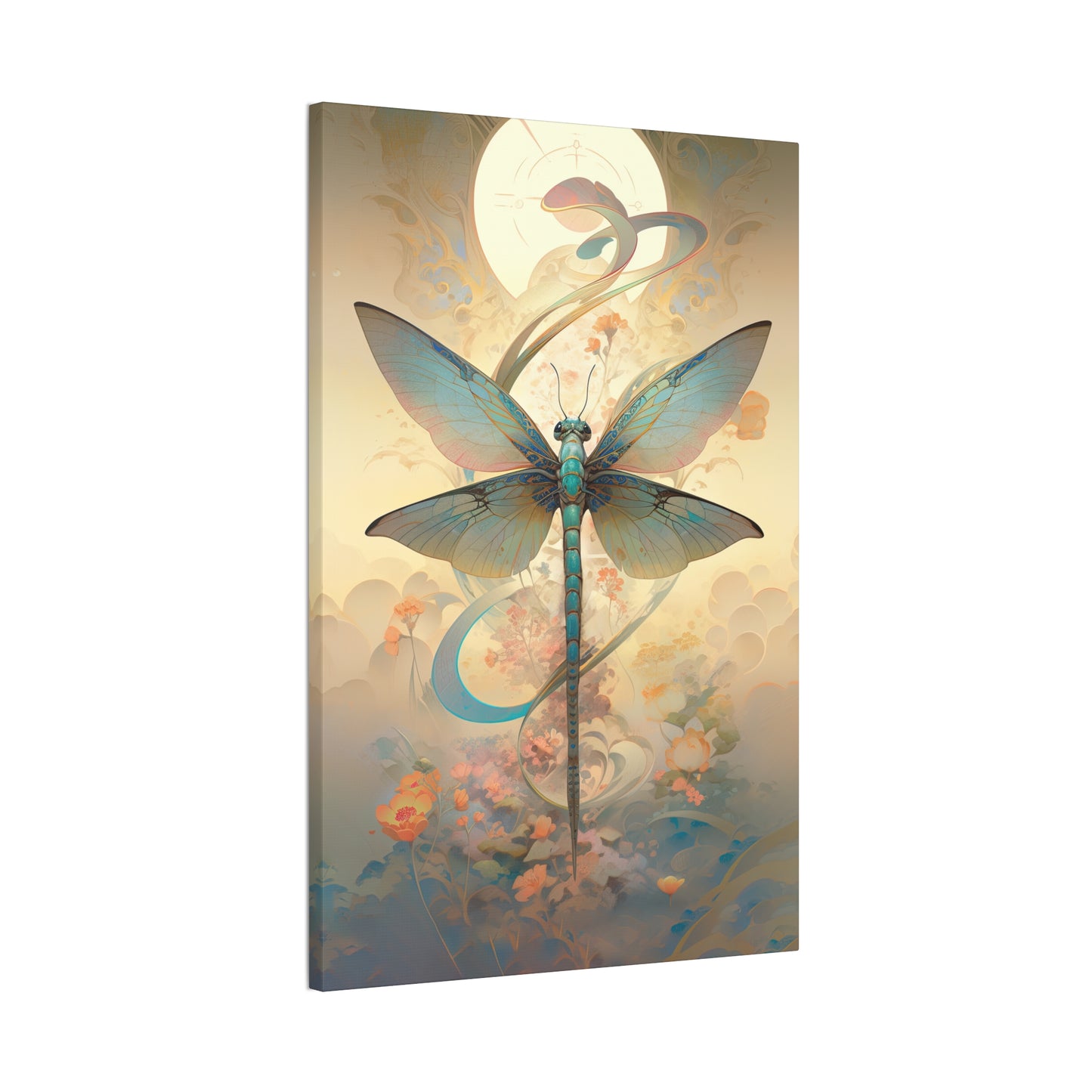 "Zen Dragonfly" Canvas Stretched, 0.75" - Print