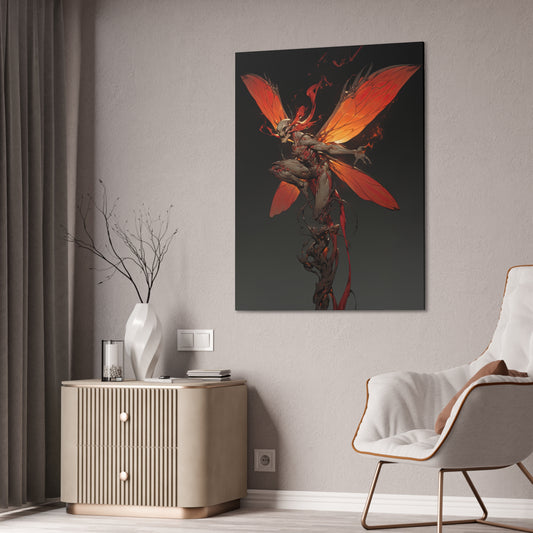 "Flaming Dragonspryte" Canvas Stretched, 0.75" - Print