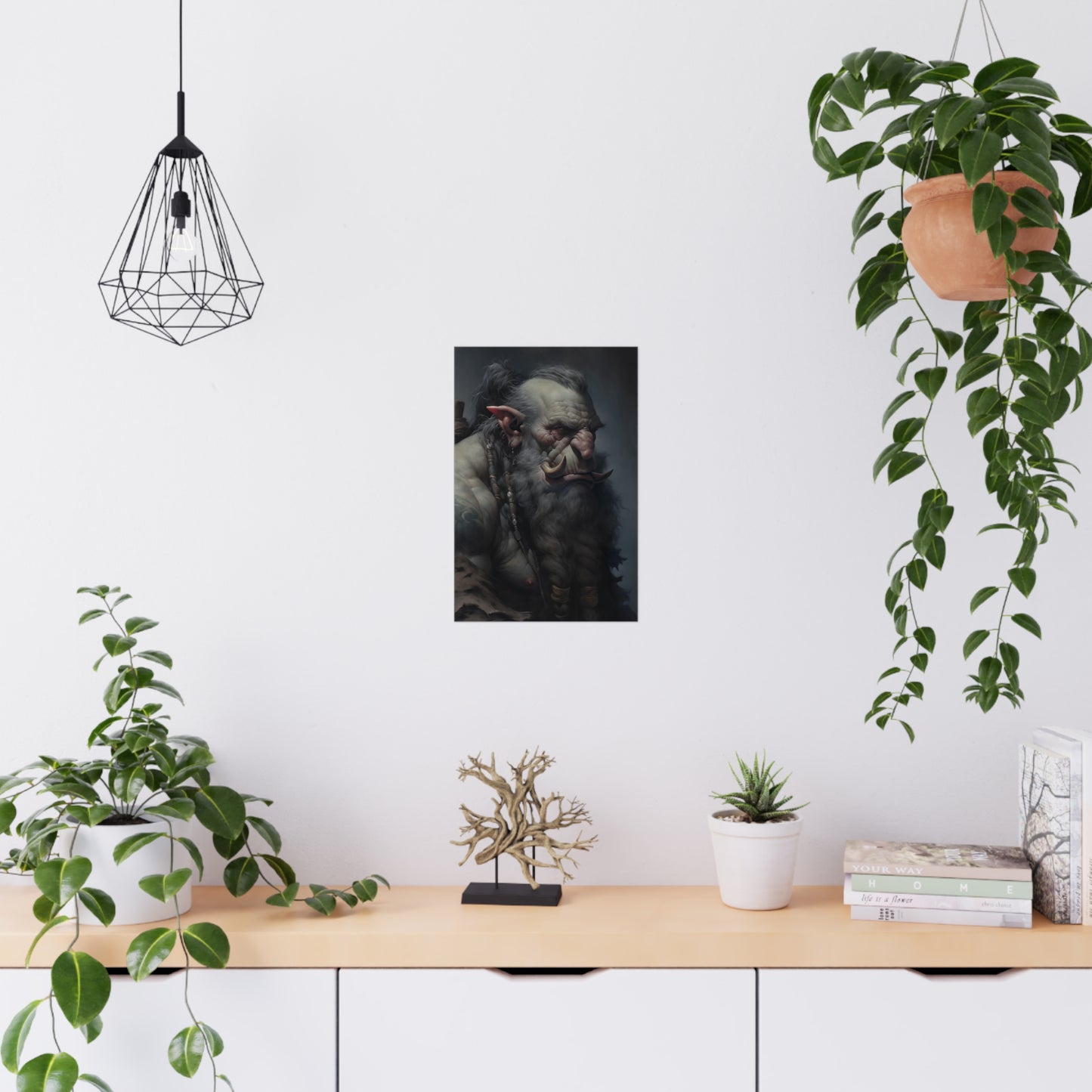 "Troll Warrior Portrait" Poster - Print