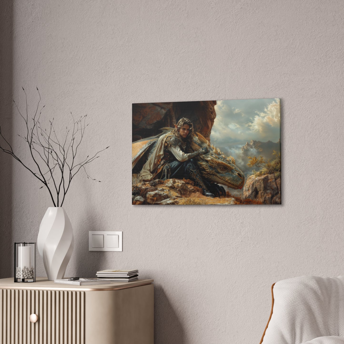 "Clifftop Contemplation"  Canvas Stretched, 0.75" - Print