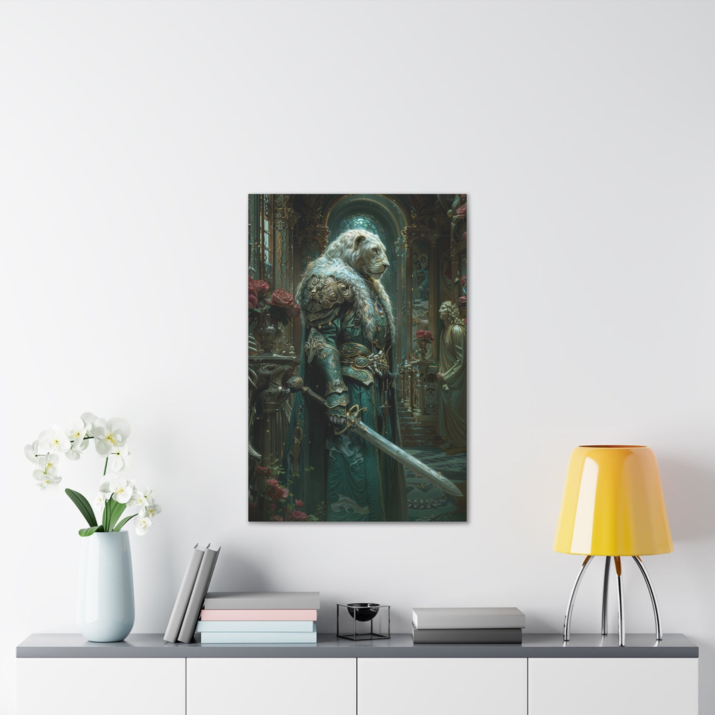 "Valor In The Halls Of Kings" Canvas Stretched, 0.75" - Print