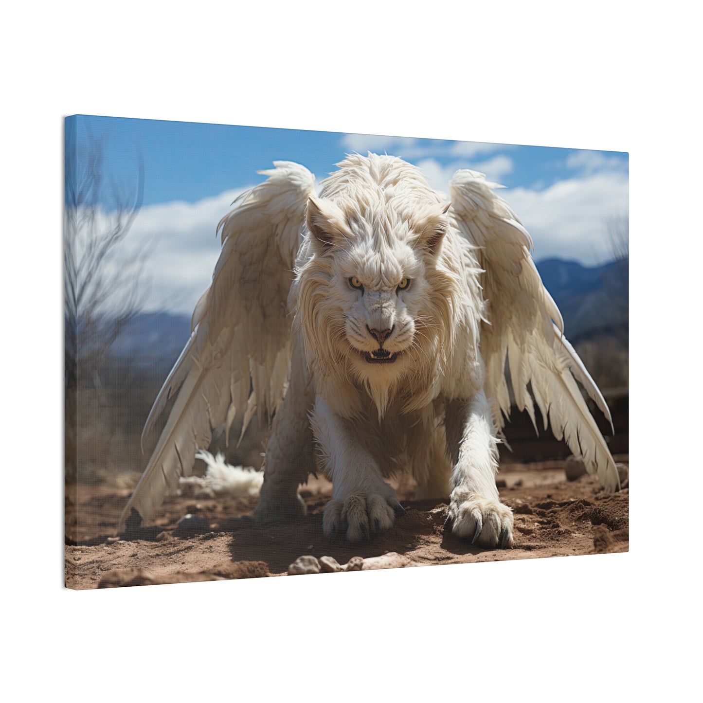 "Albino Skyroar"  Canvas Stretched, 0.75" - Print