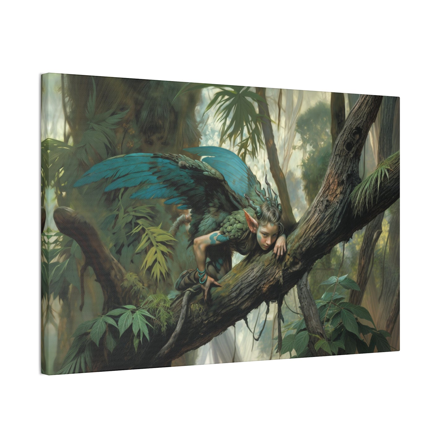 "The Woodland Sprite’s Watcher"  Canvas Stretched, 0.75" - Print