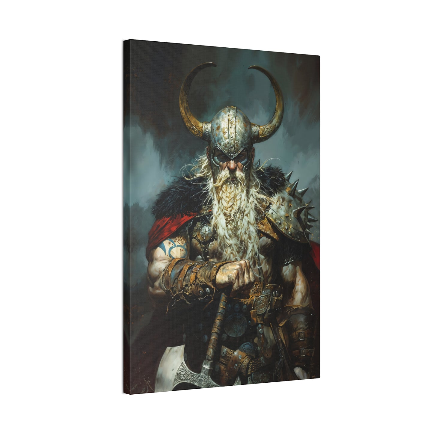 "Battleworn Berserker" Canvas Stretched, 0.75" - Print