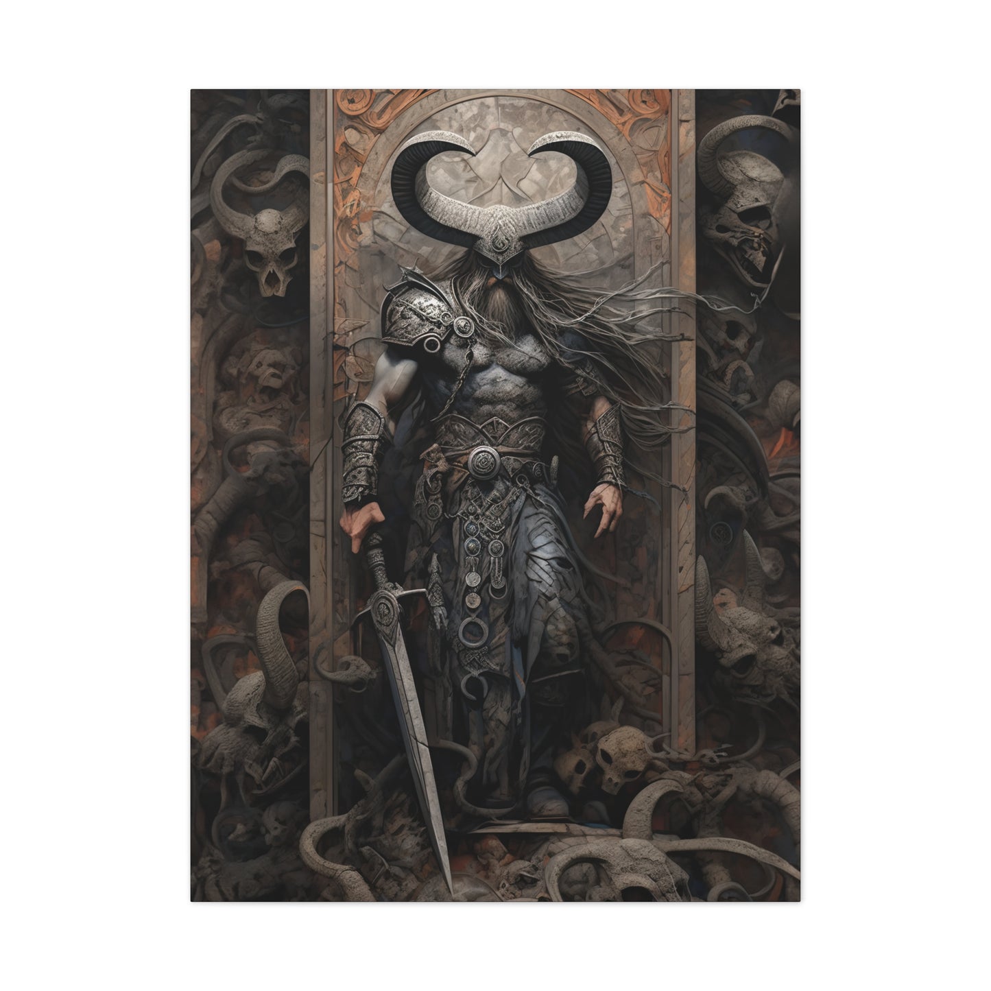 "A Vikings Niflheim" Canvas Stretched, 0.75" - Print