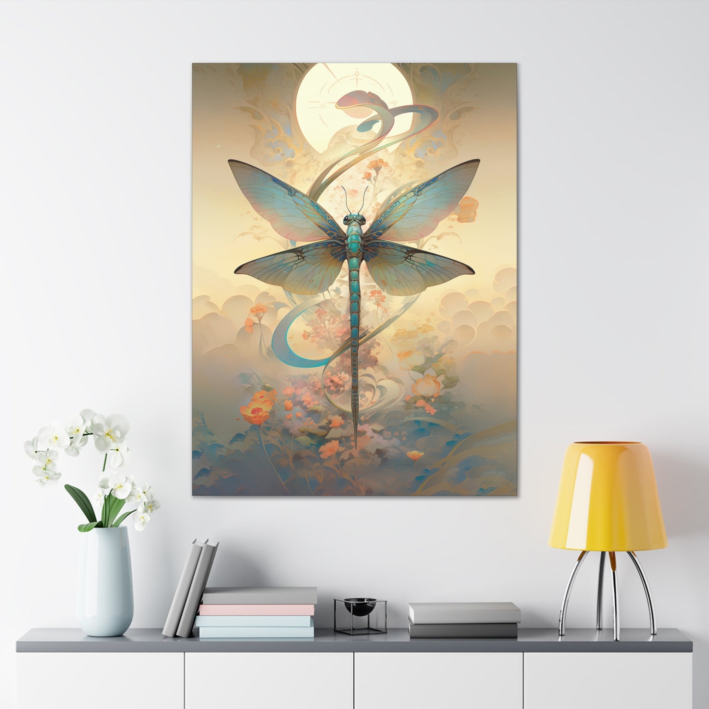 "Zen Dragonfly" Canvas Stretched, 0.75" - Print