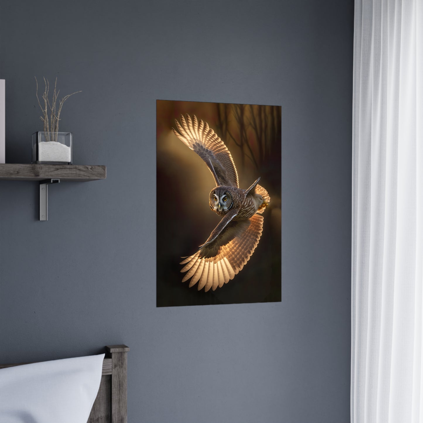 "Aerial Twister Owl" Poster - Print