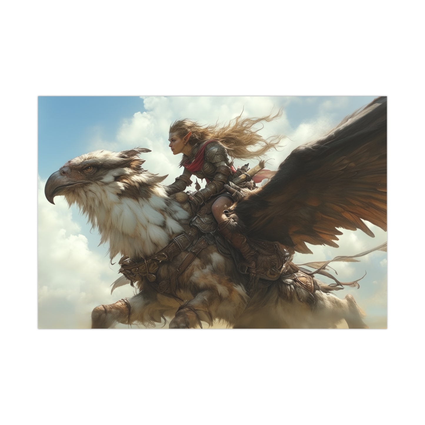 "Griffin Rider" Poster - Print