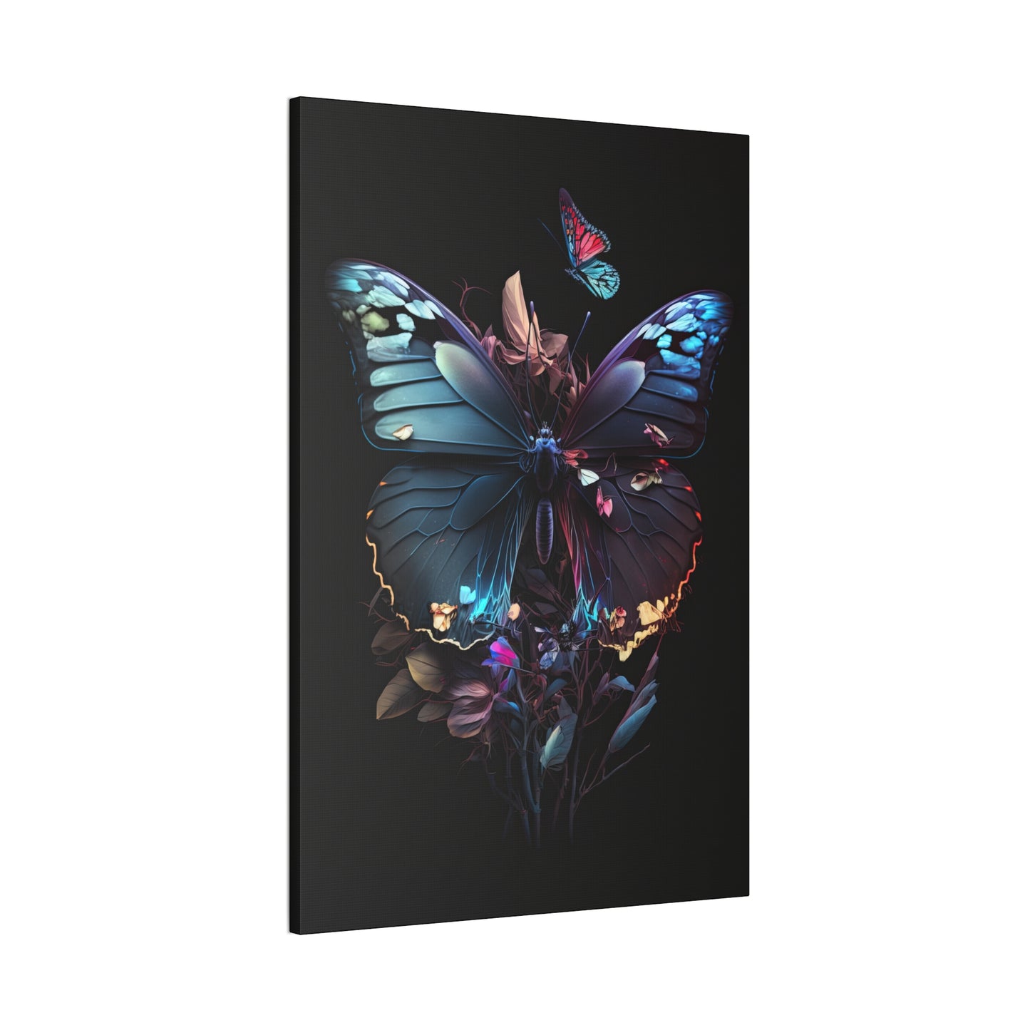 "Black Pearl Butterfly" Canvas Stretched, 0.75" - Print