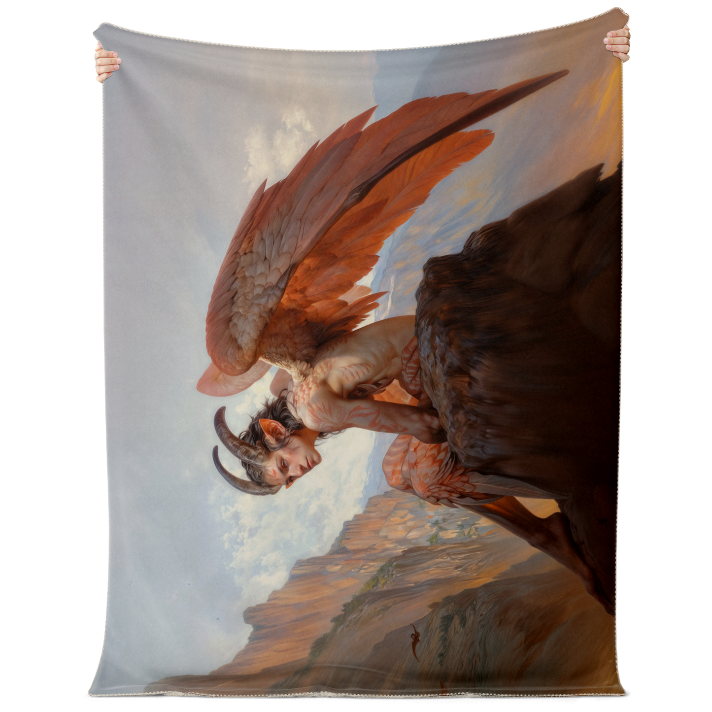 Wings of the Forgotten Dawn Premium Microfleece Blanket