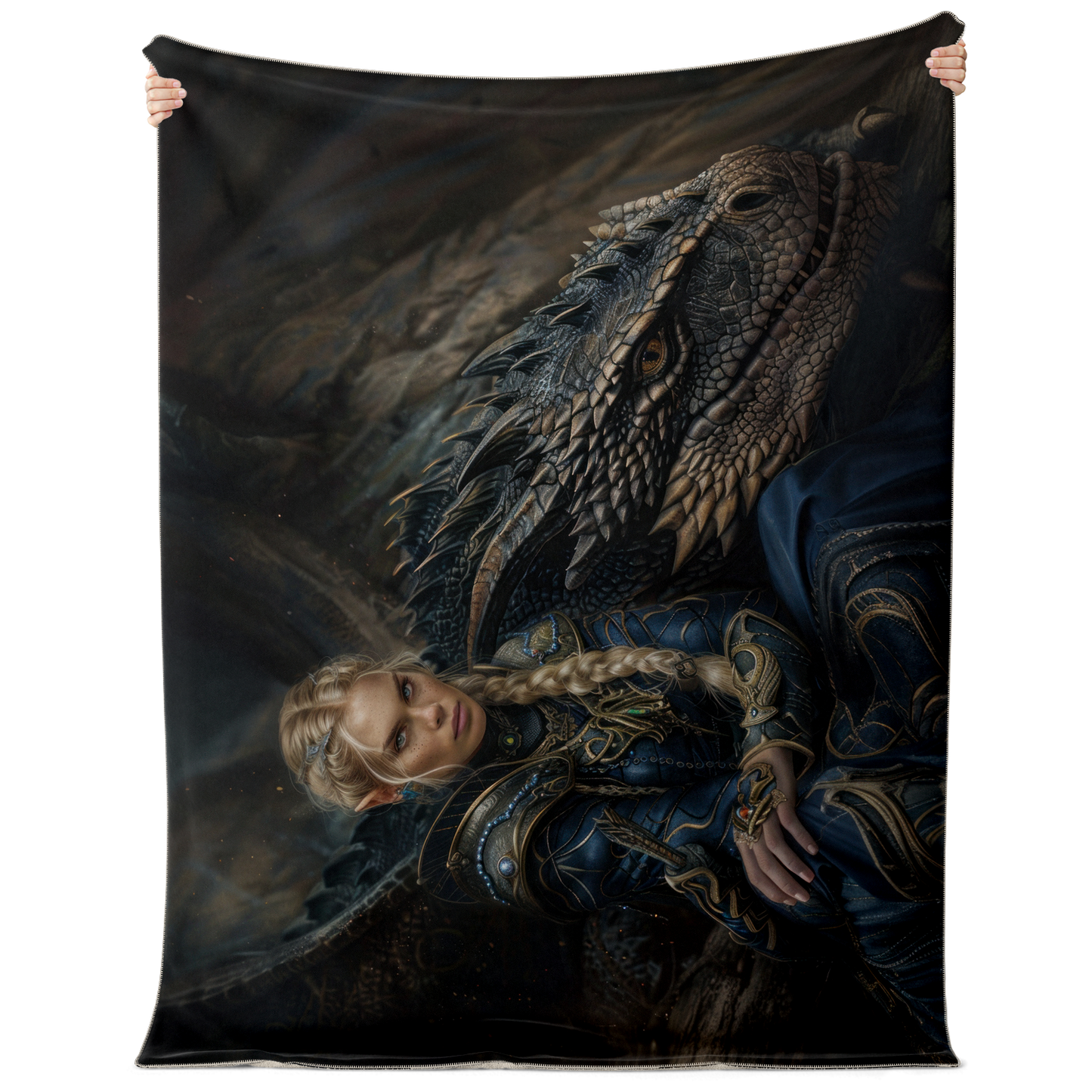 Premium Microfleece Queen's Legion Sky Knight Blanket