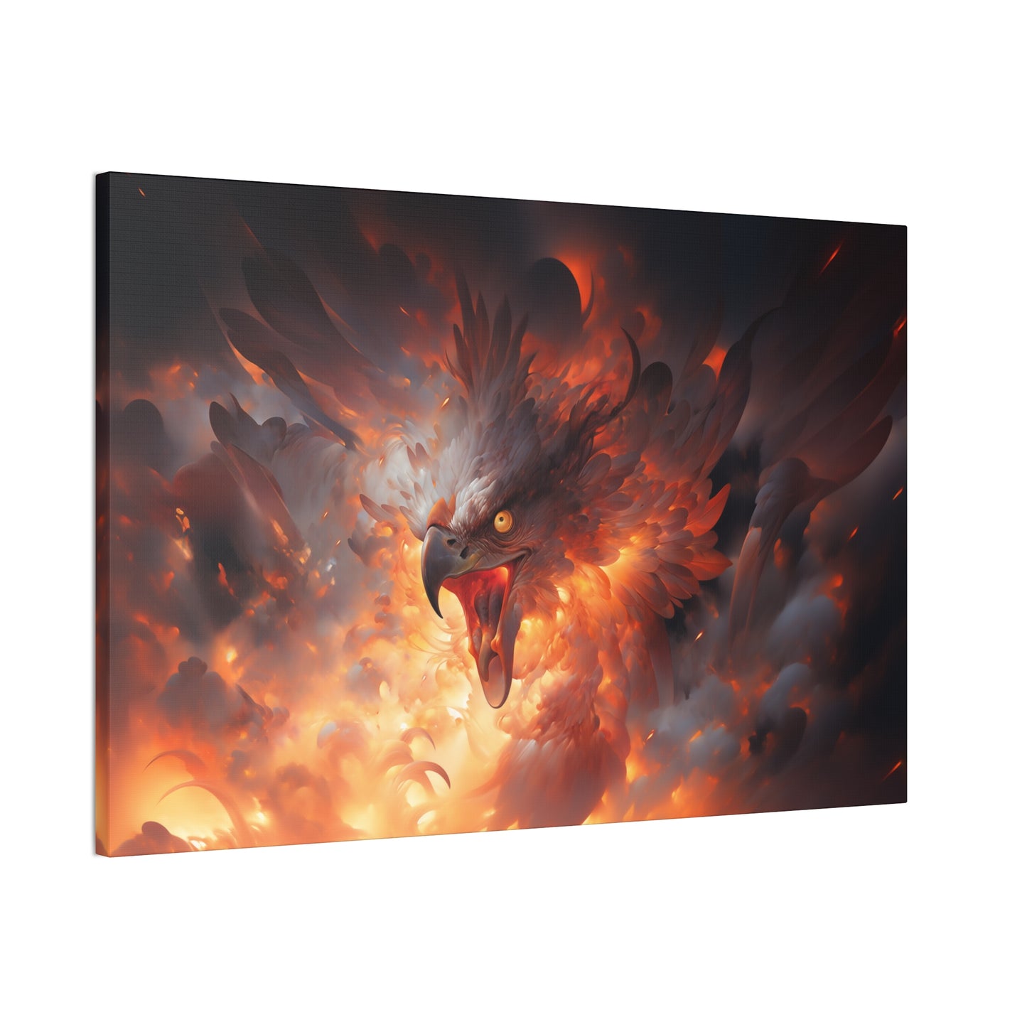 "Phoenix Fury"  Canvas Stretched, 0.75" - Print