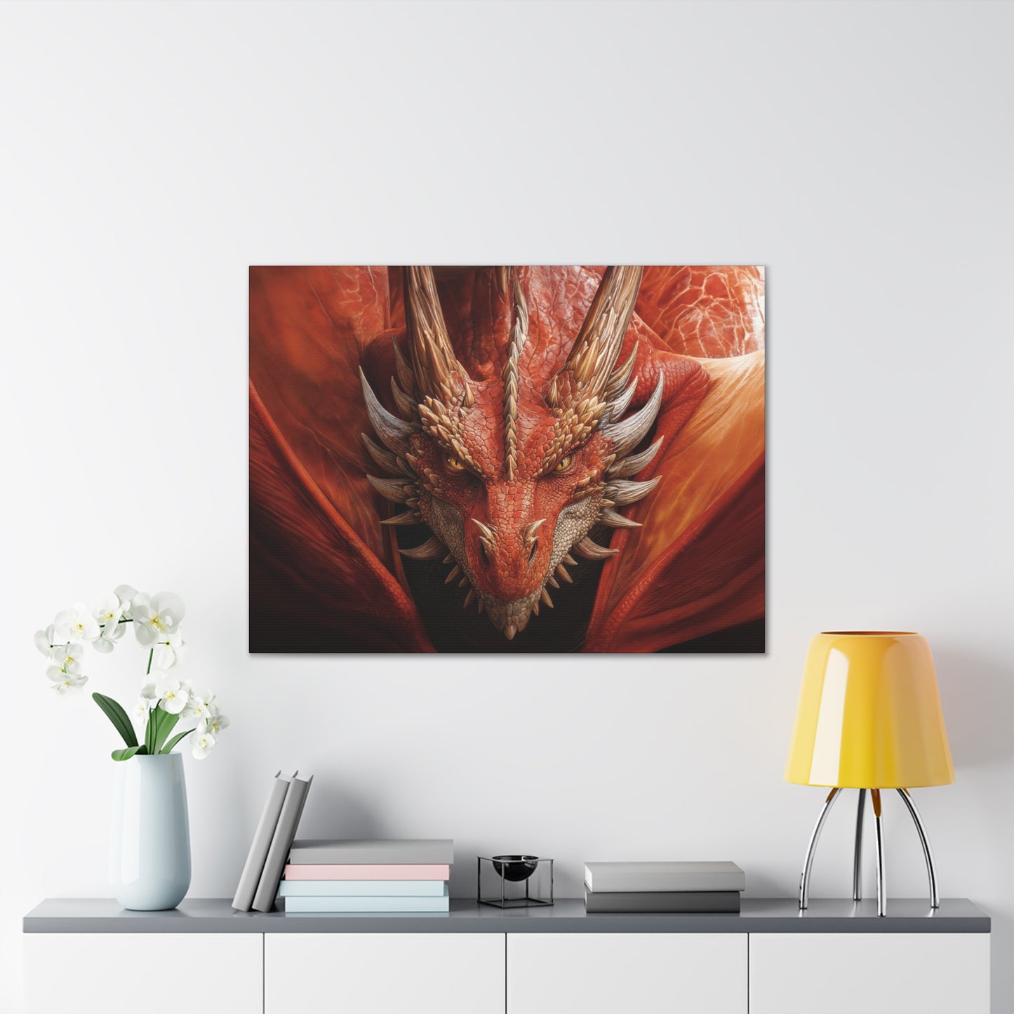 "Fiery Gaze"  Canvas Stretched, 0.75" - Print