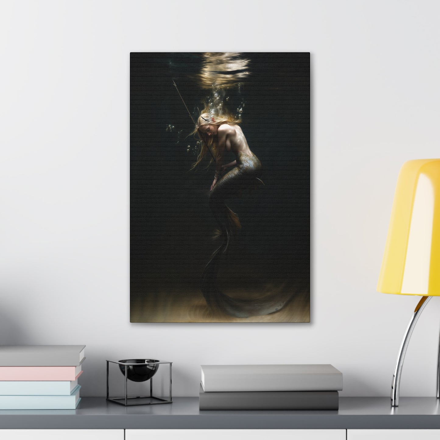 "Spearmaiden of the Deep" Canvas Stretched, 0.75" - Print