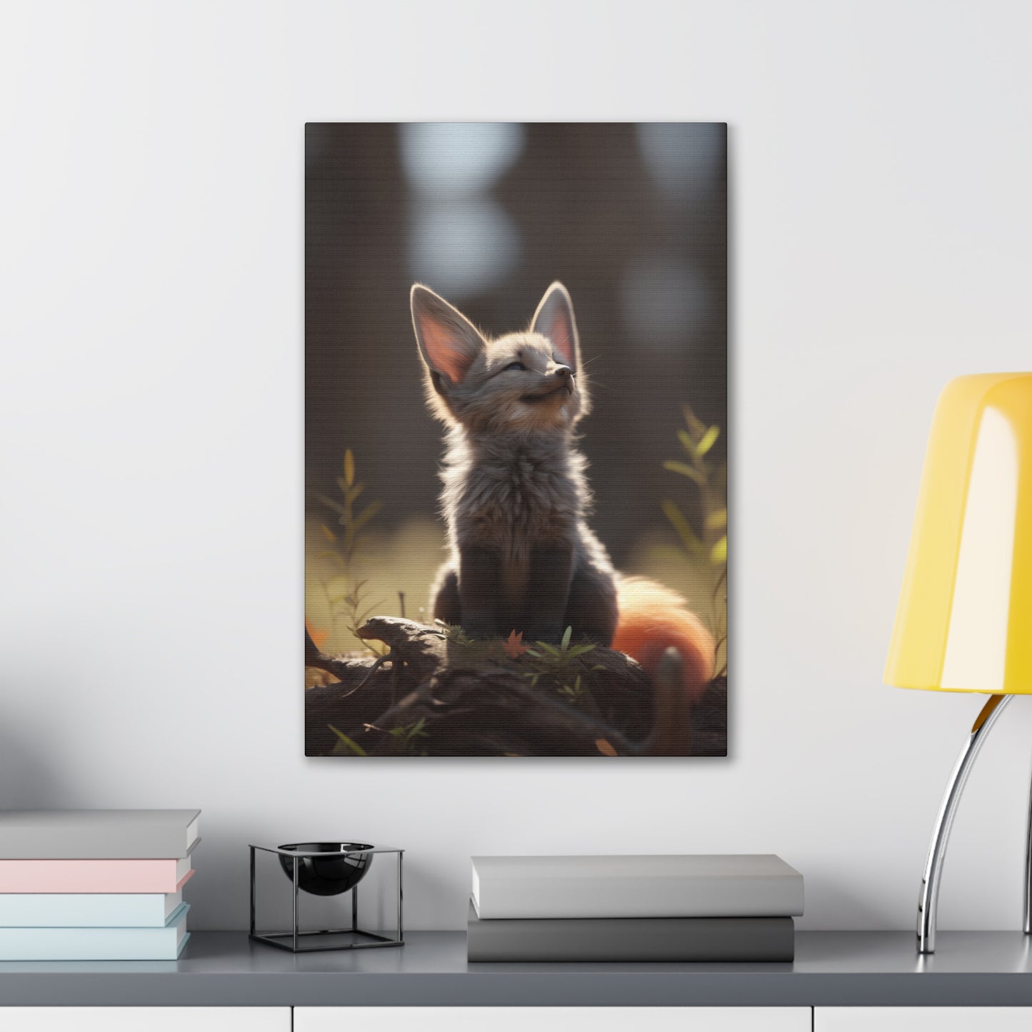 "Dawn Fox" Canvas Stretched, 0.75" - Print