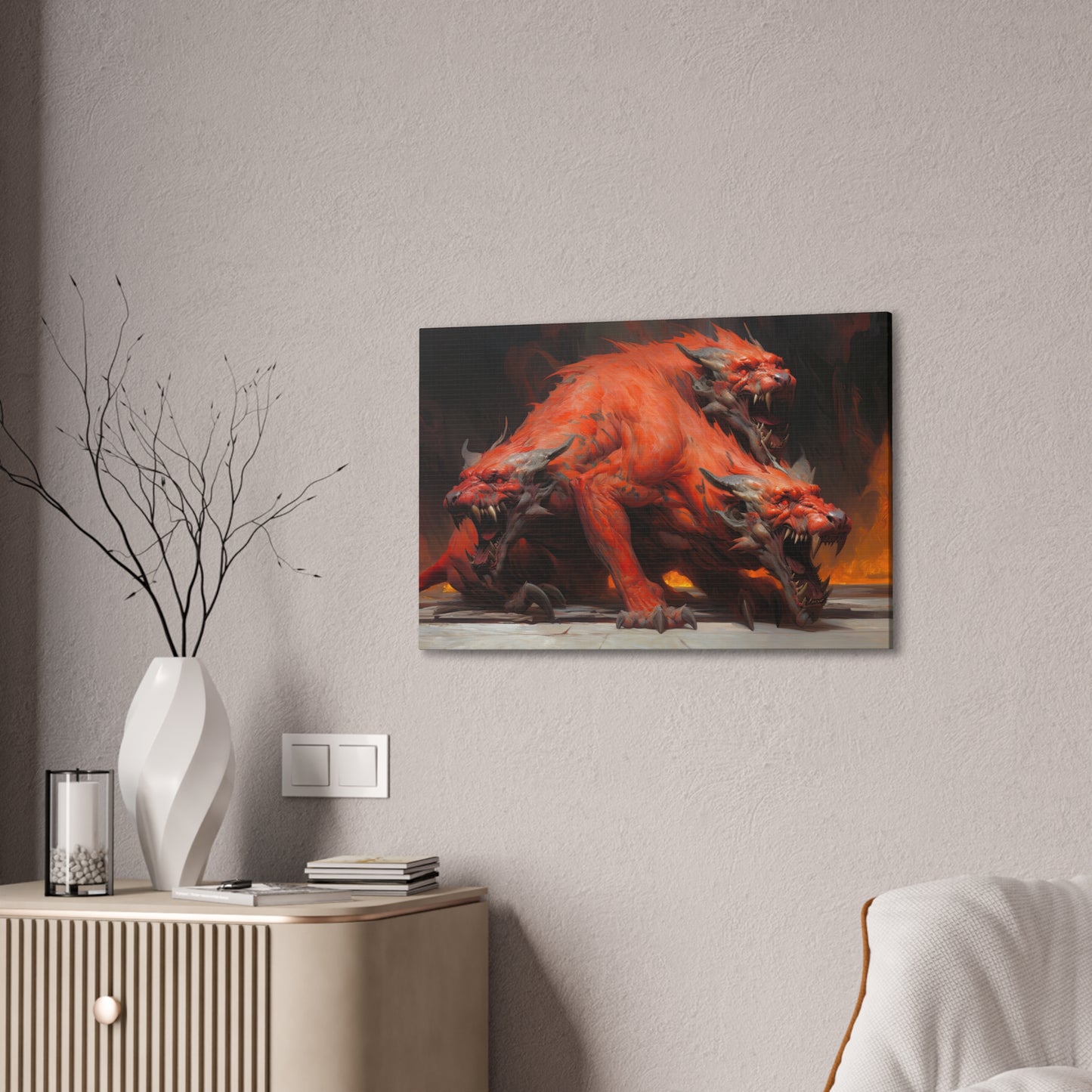 "Hound Of Hades"  Canvas Stretched, 0.75" - Print