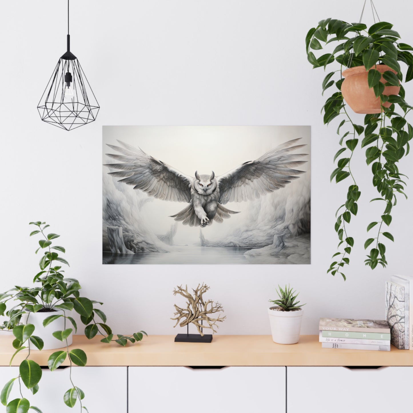 "Snowdrift Owl" Poster - Print