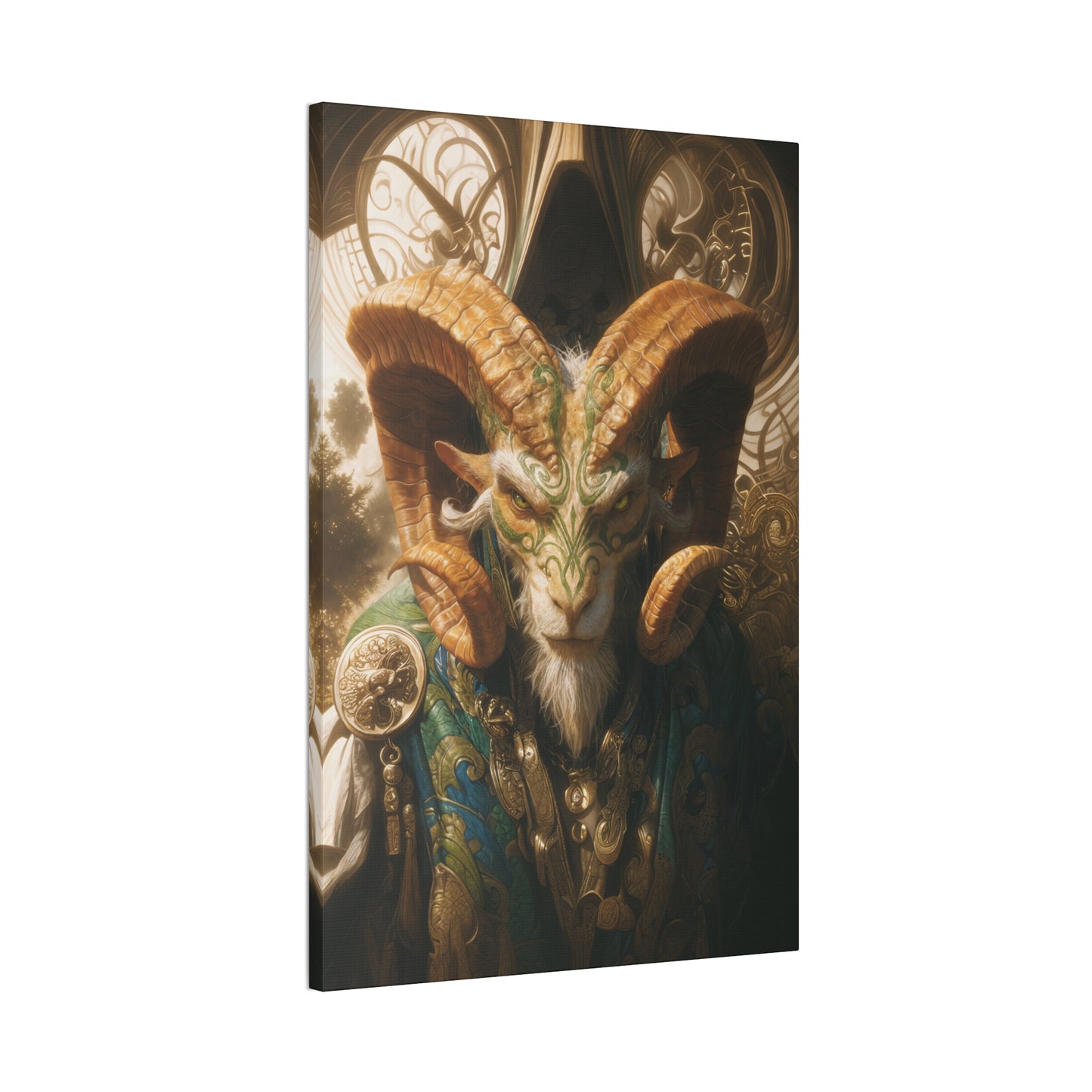 "Double-Cross Cleric" Canvas Stretched, 0.75" - Print