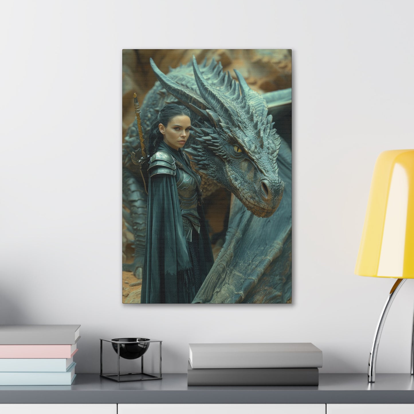 "Dragon Warrior" Canvas Stretched, 0.75" - Print