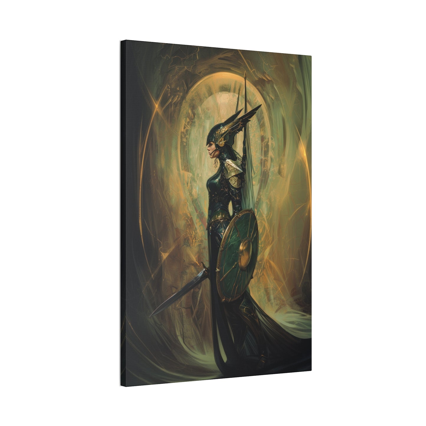 "Elite Elven Guardian" Canvas Stretched, 0.75" - Print