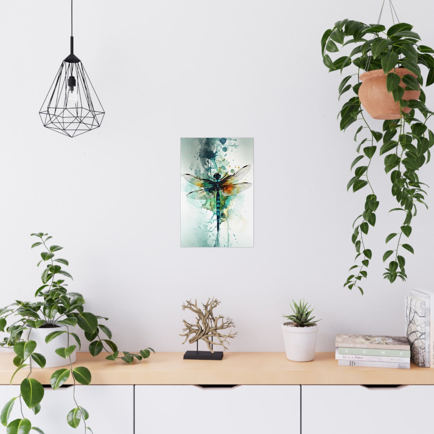 "Aquatic Whisper Dragonfly" Poster - Print