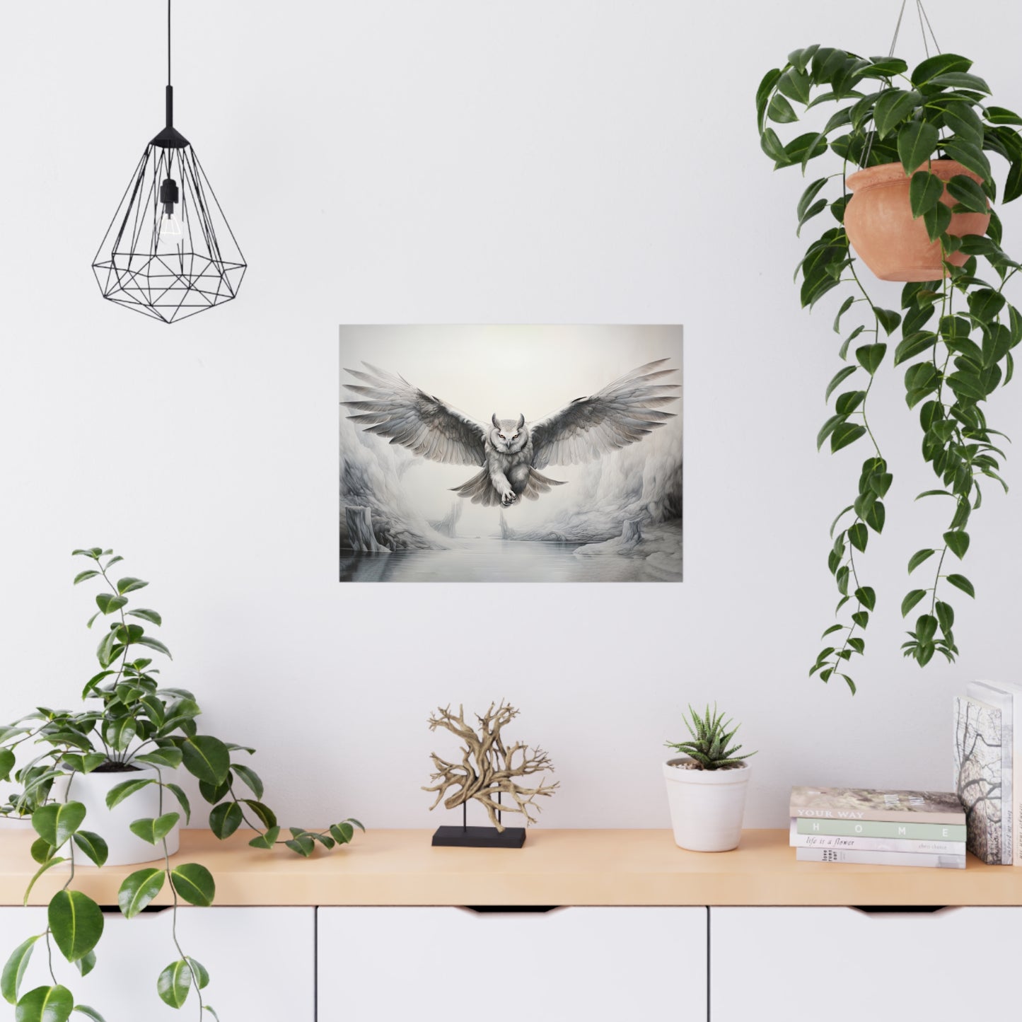 "Snowdrift Owl" Poster - Print