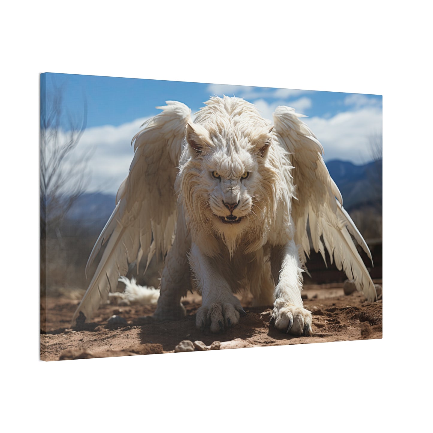 "Albino Skyroar"  Canvas Stretched, 0.75" - Print