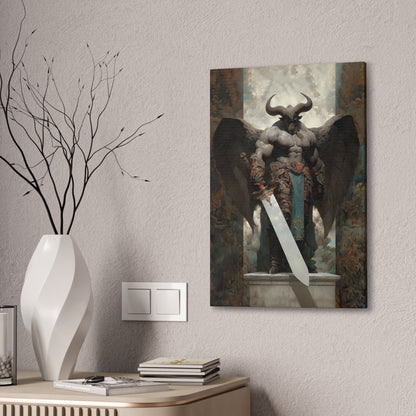 "Winged Minotaur" Canvas Stretched, 0.75" - Print