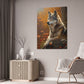 "Watcher Wolf" Canvas Stretched, 0.75" - Print