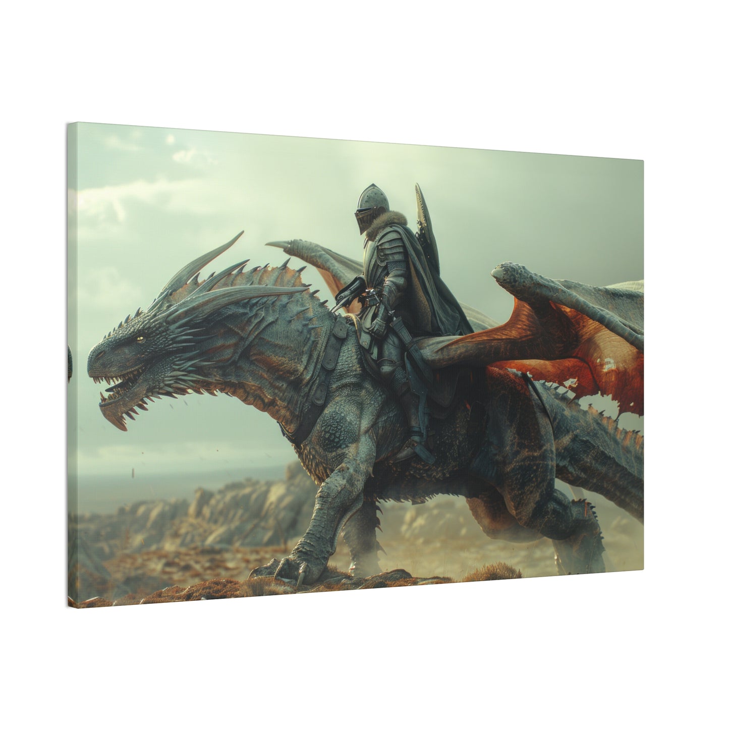 "Dragon Captain"  Canvas Stretched, 0.75" - Print