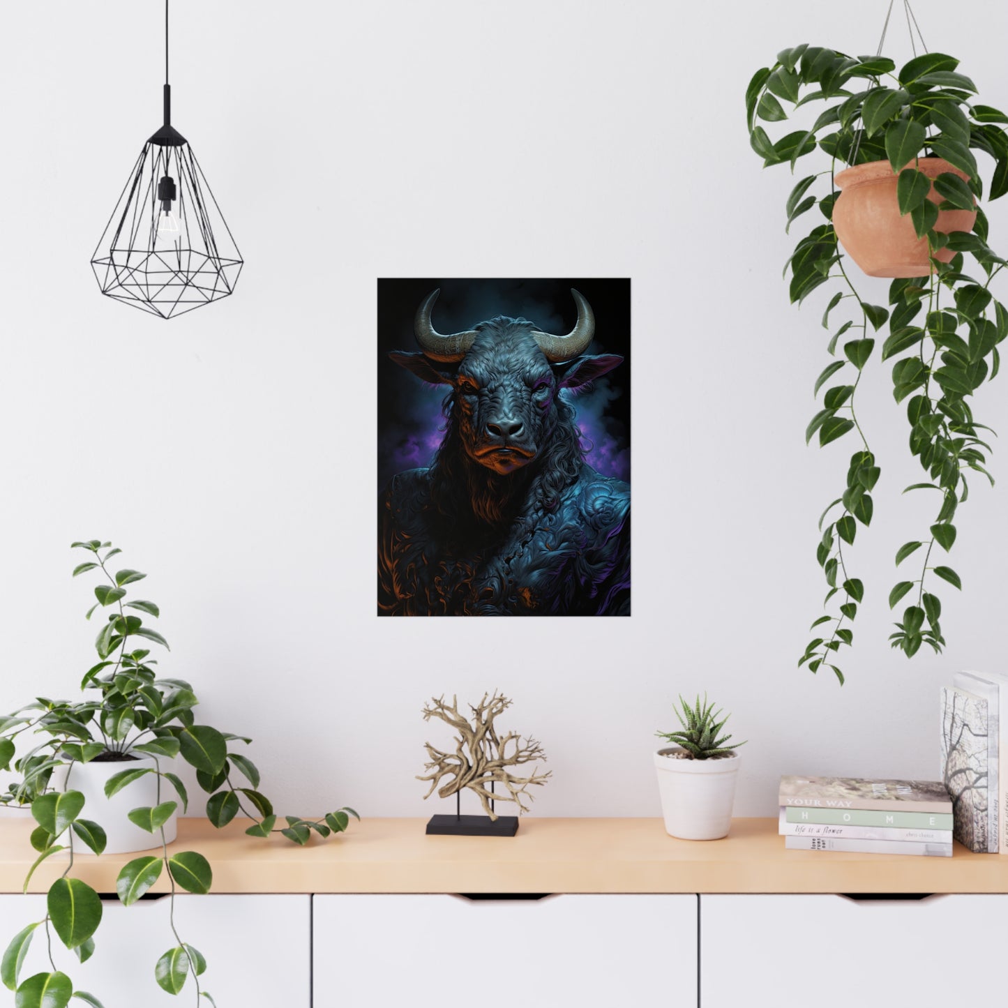 "Shadows Defender Minotaur" Poster - Print