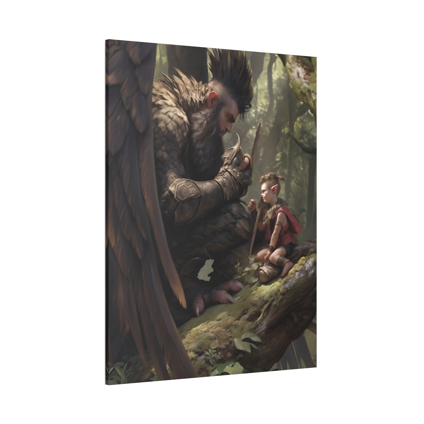 "SkyGuardian's Promise" Canvas Stretched, 0.75" - Print