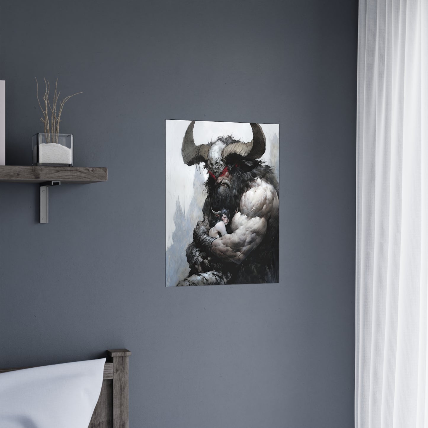 "Horned Protector" Poster - Print