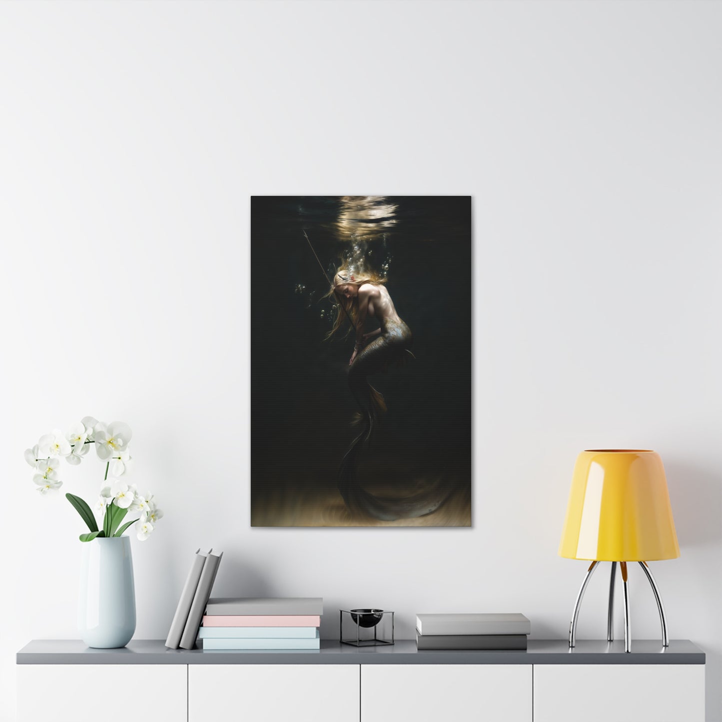 "Spearmaiden of the Deep" Canvas Stretched, 0.75" - Print