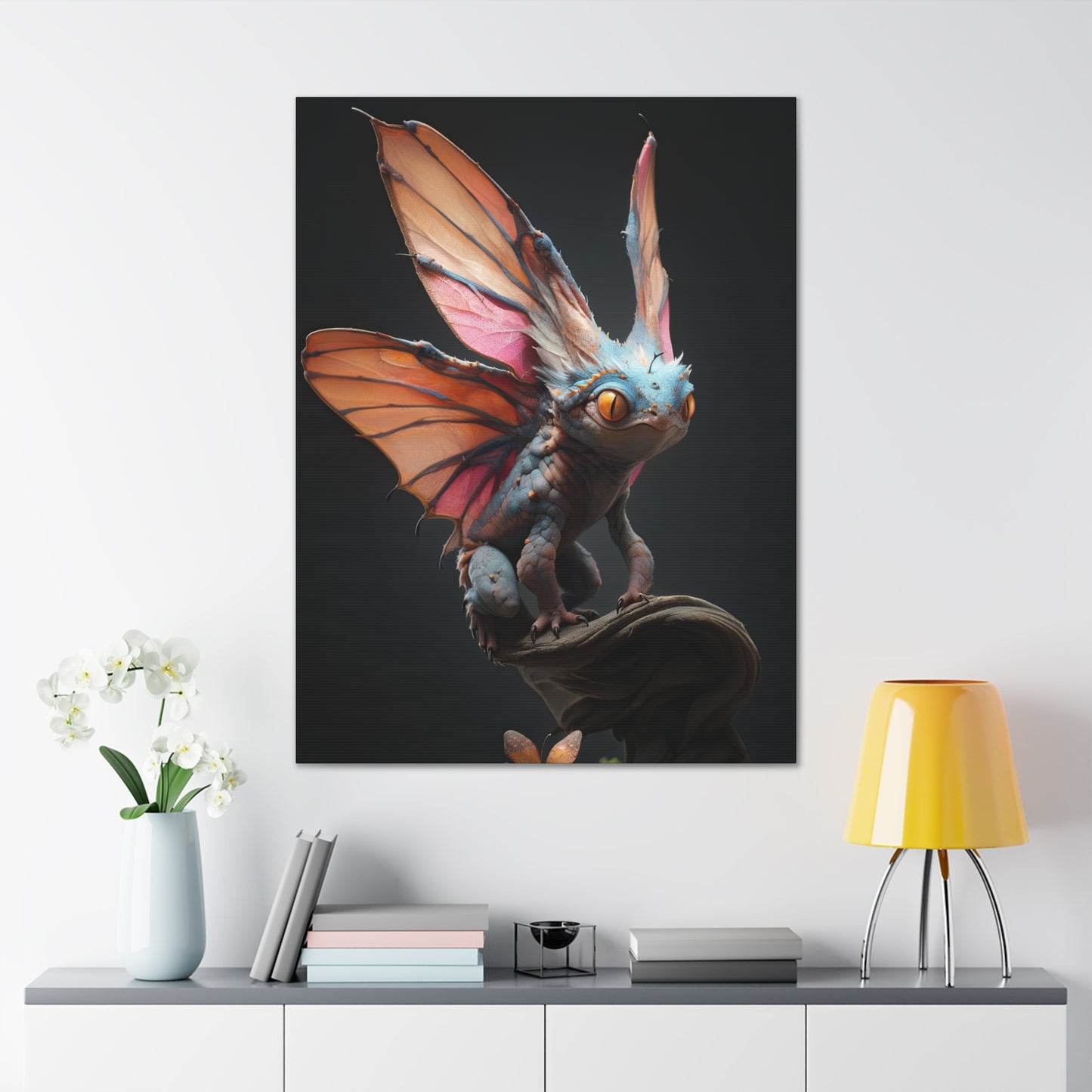 "Pixie Butterfly Bug" Canvas Stretched, 0.75" - Print