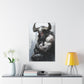 "Horned Protector" Canvas Stretched, 0.75" - Print