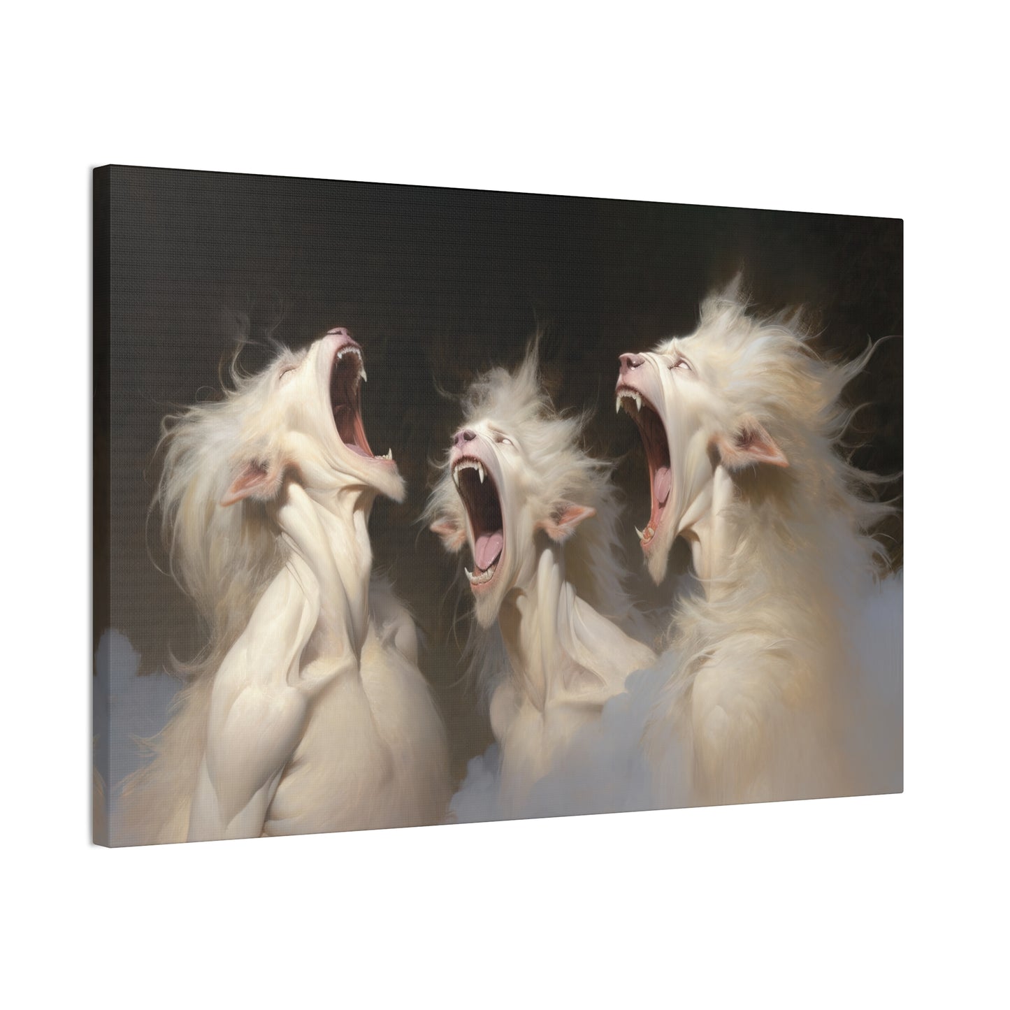 "Albino Werewolf Chorus"  Canvas Stretched, 0.75" - Print