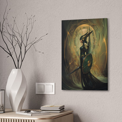 "Elite Elven Guardian" Canvas Stretched, 0.75" - Print