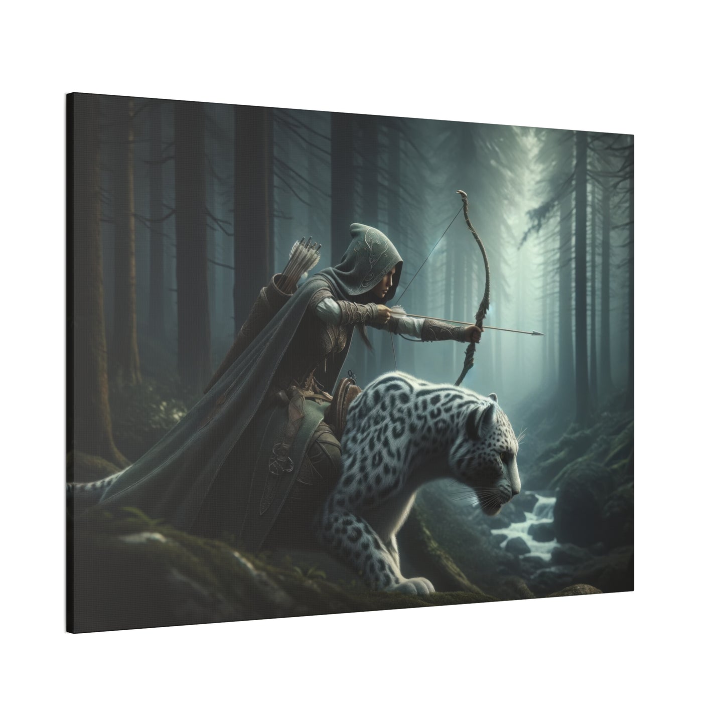 "Sleek Hunters"  Canvas Stretched, 0.75" - Print