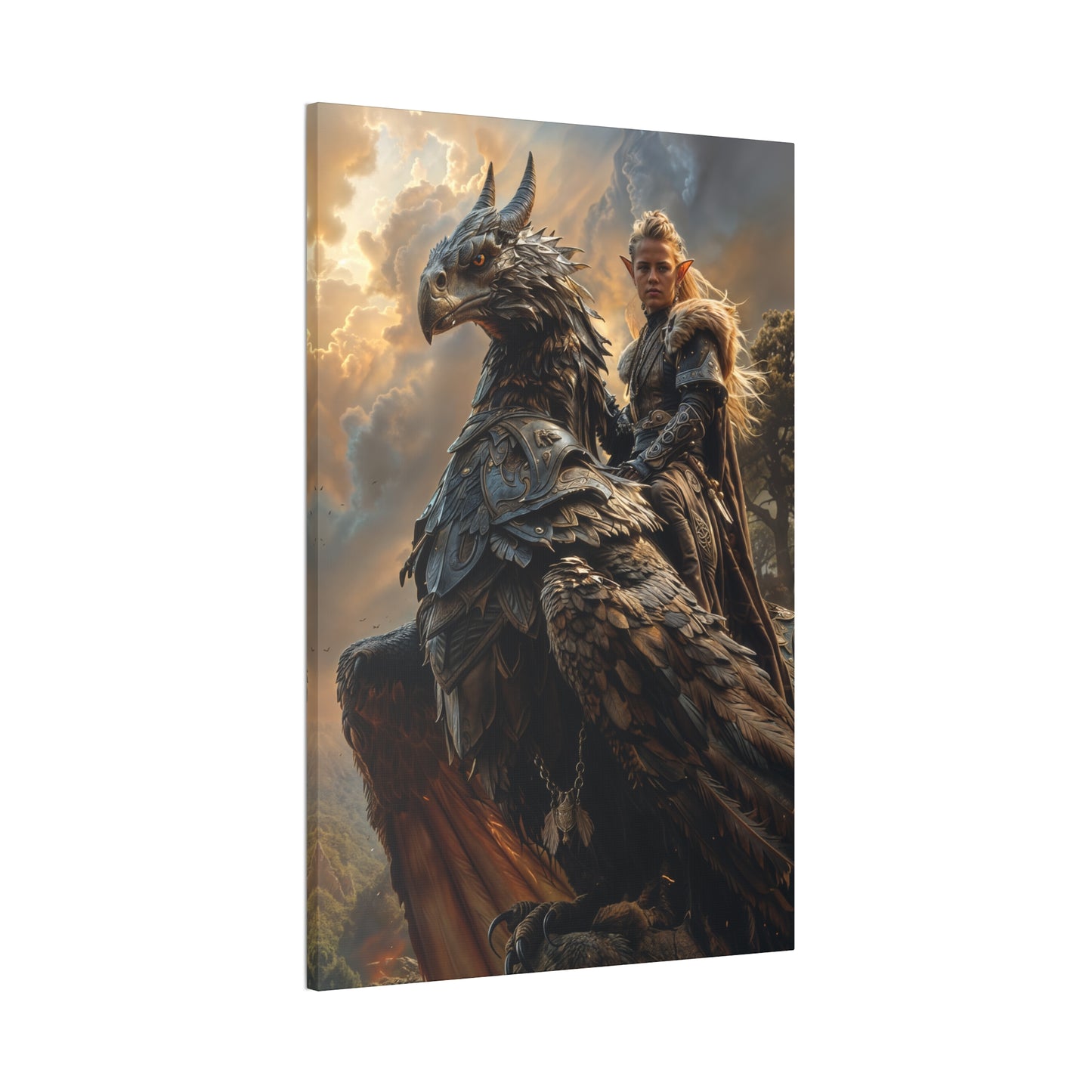 "Black Rider" Canvas Stretched, 0.75" - Print