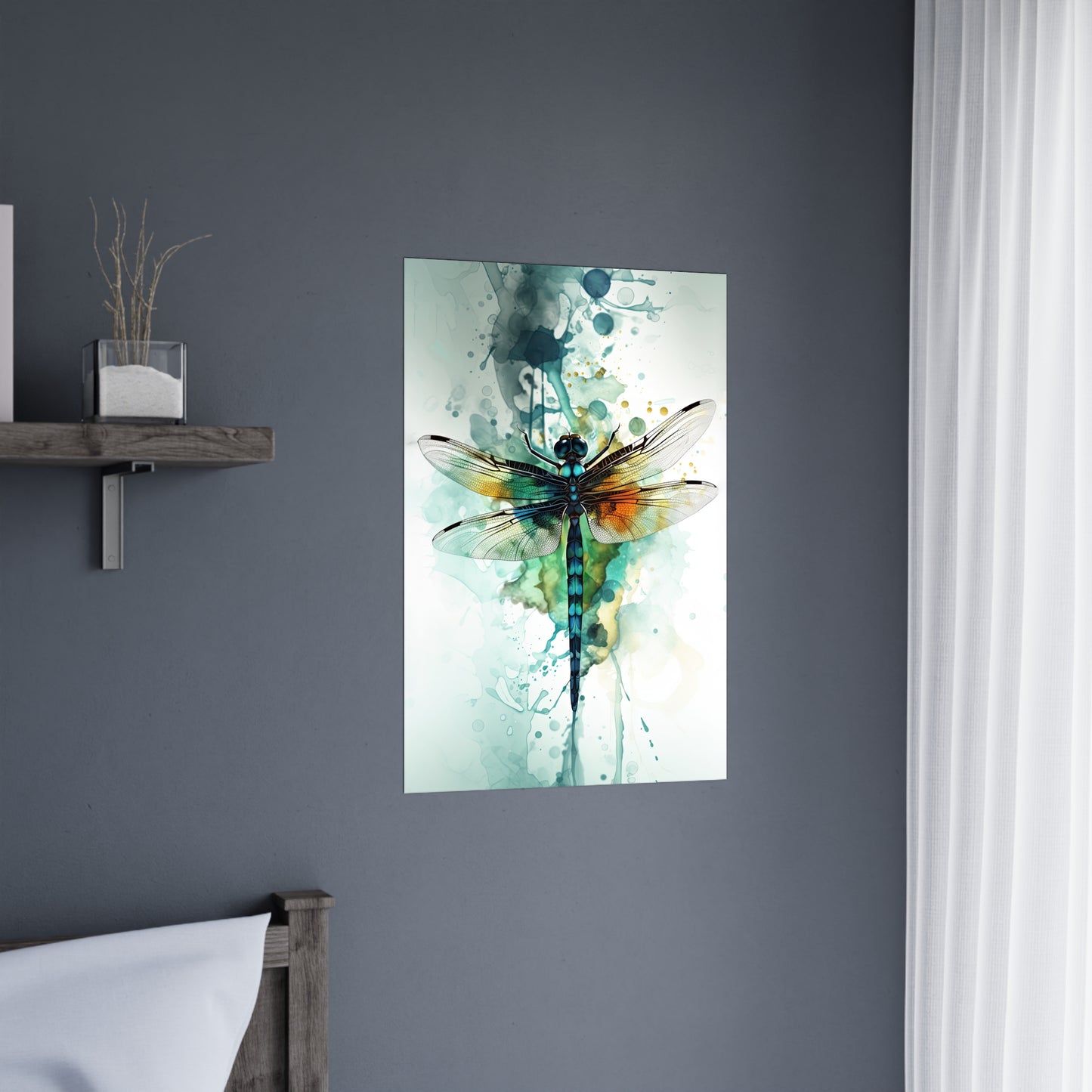 "Aquatic Whisper Dragonfly" Poster - Print