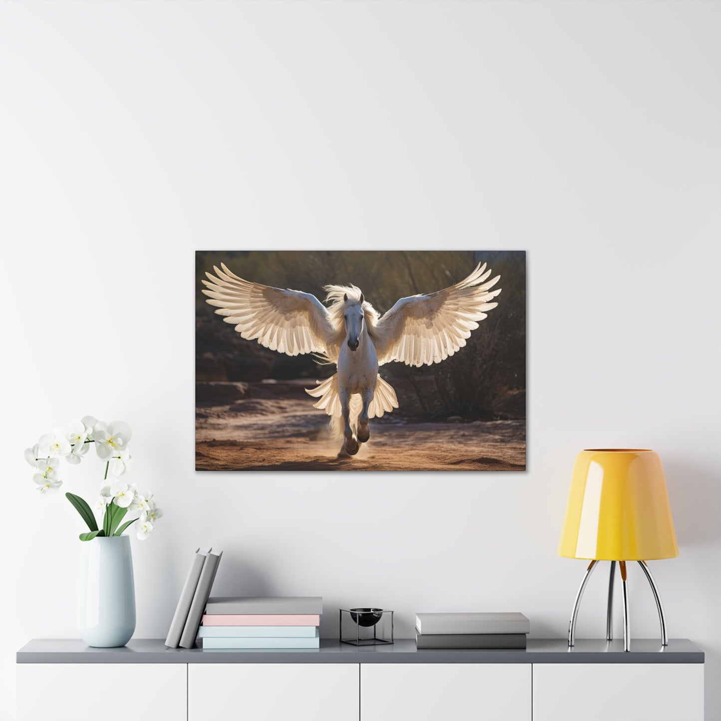 "Pearl Pegasus"  Canvas Stretched, 0.75" - Print