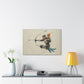 "Skyborne Archer"  Canvas Stretched, 0.75" - Print