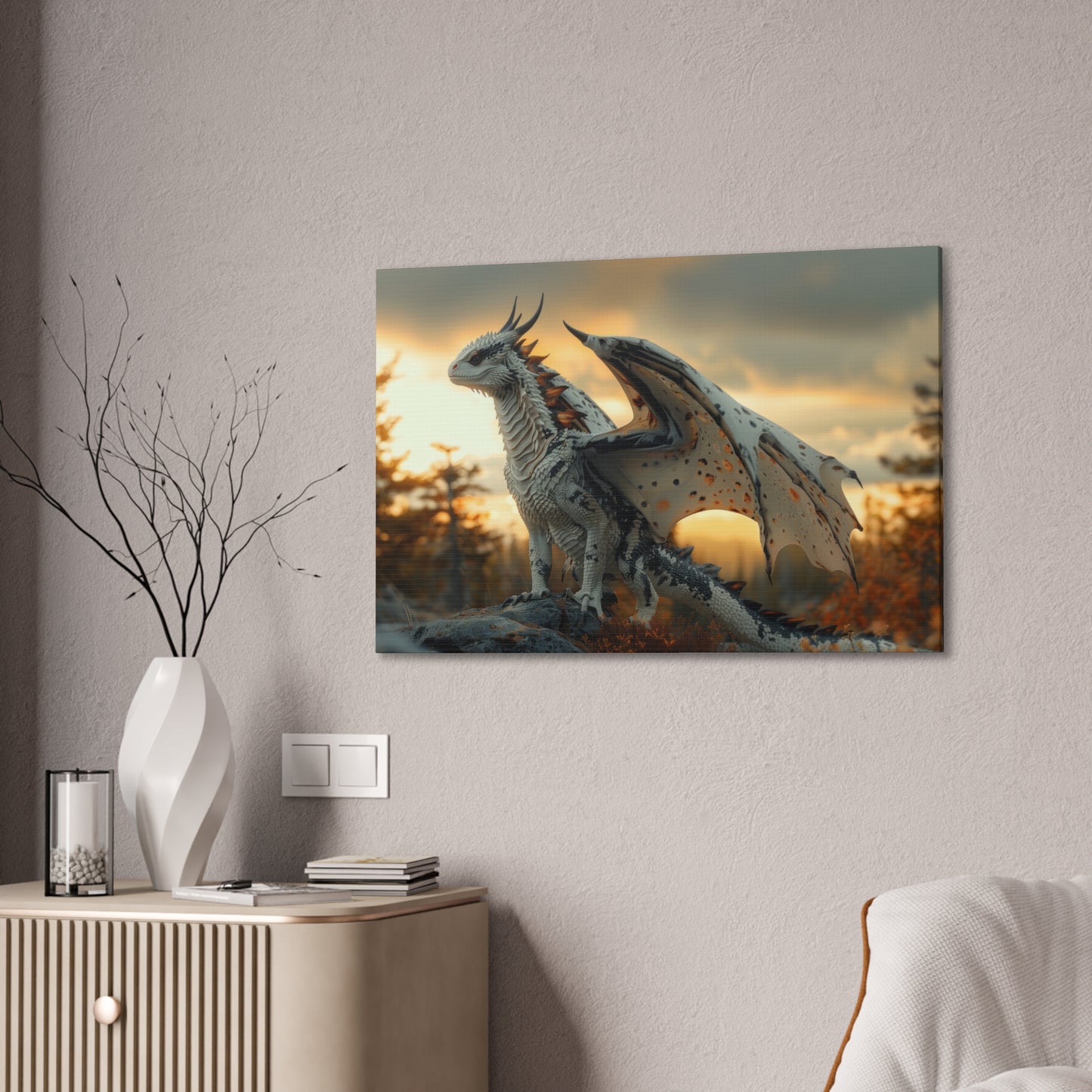 "Dawnbringer Drake"  Canvas Stretched, 0.75" - Print