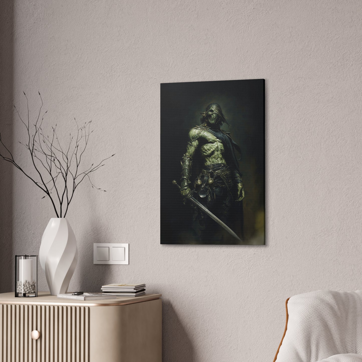 "Dark Elf (The Damned)" Canvas Stretched, 0.75" - Print