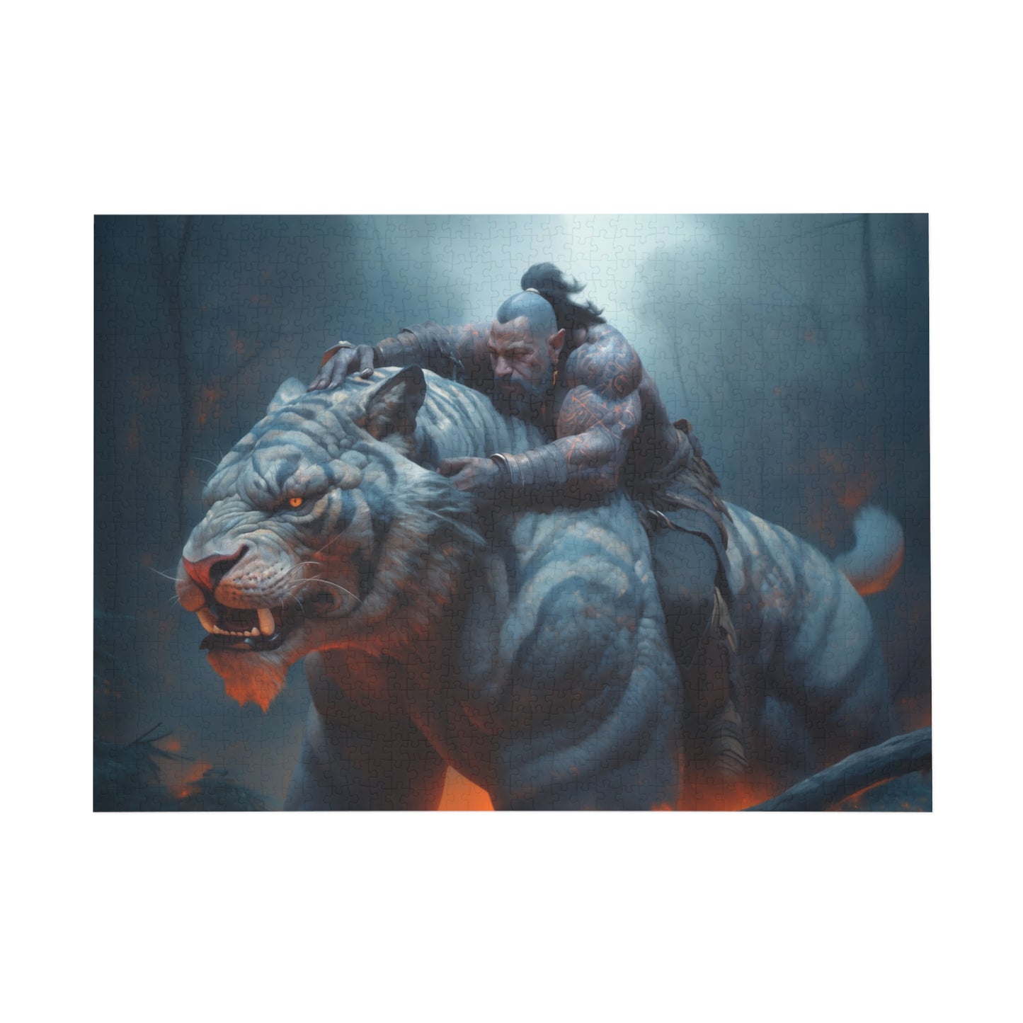 "Tiger Rider" Puzzle (500, 1000-Piece)