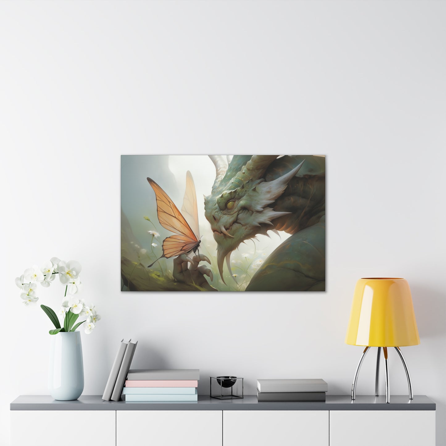 "Fire and Flutter"  Canvas Stretched, 0.75" - Print