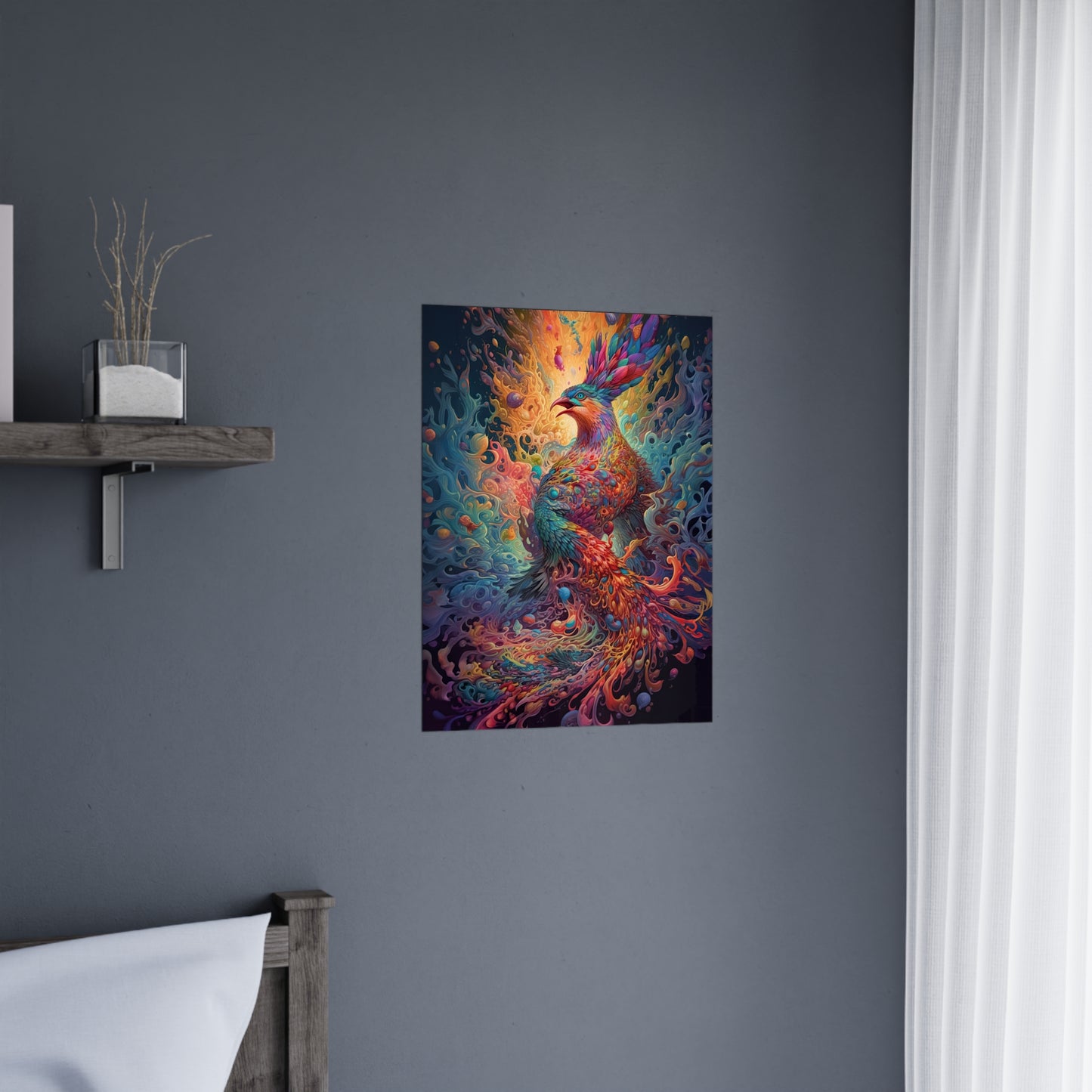 "Liquid Light Phoenix" Poster - Print