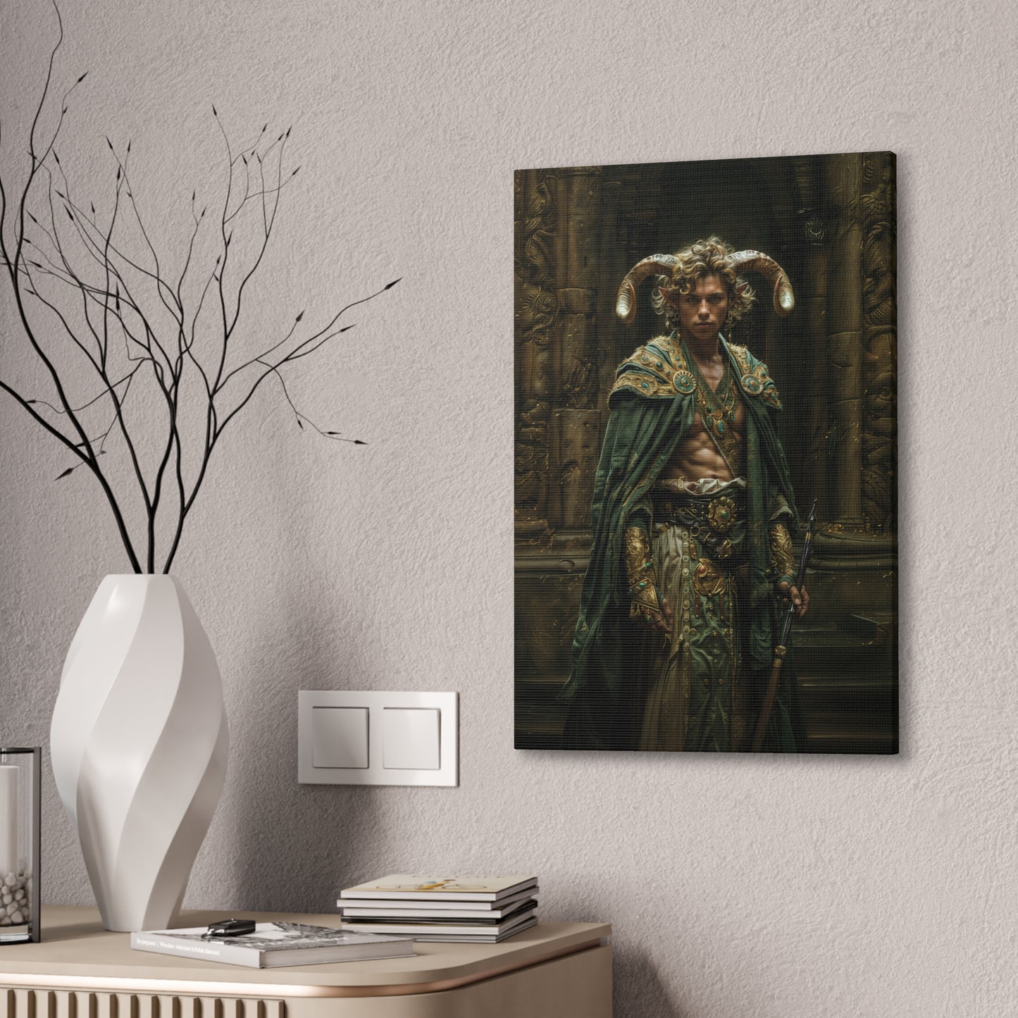 "Mage Temple Guard " Canvas Stretched, 0.75" - Print