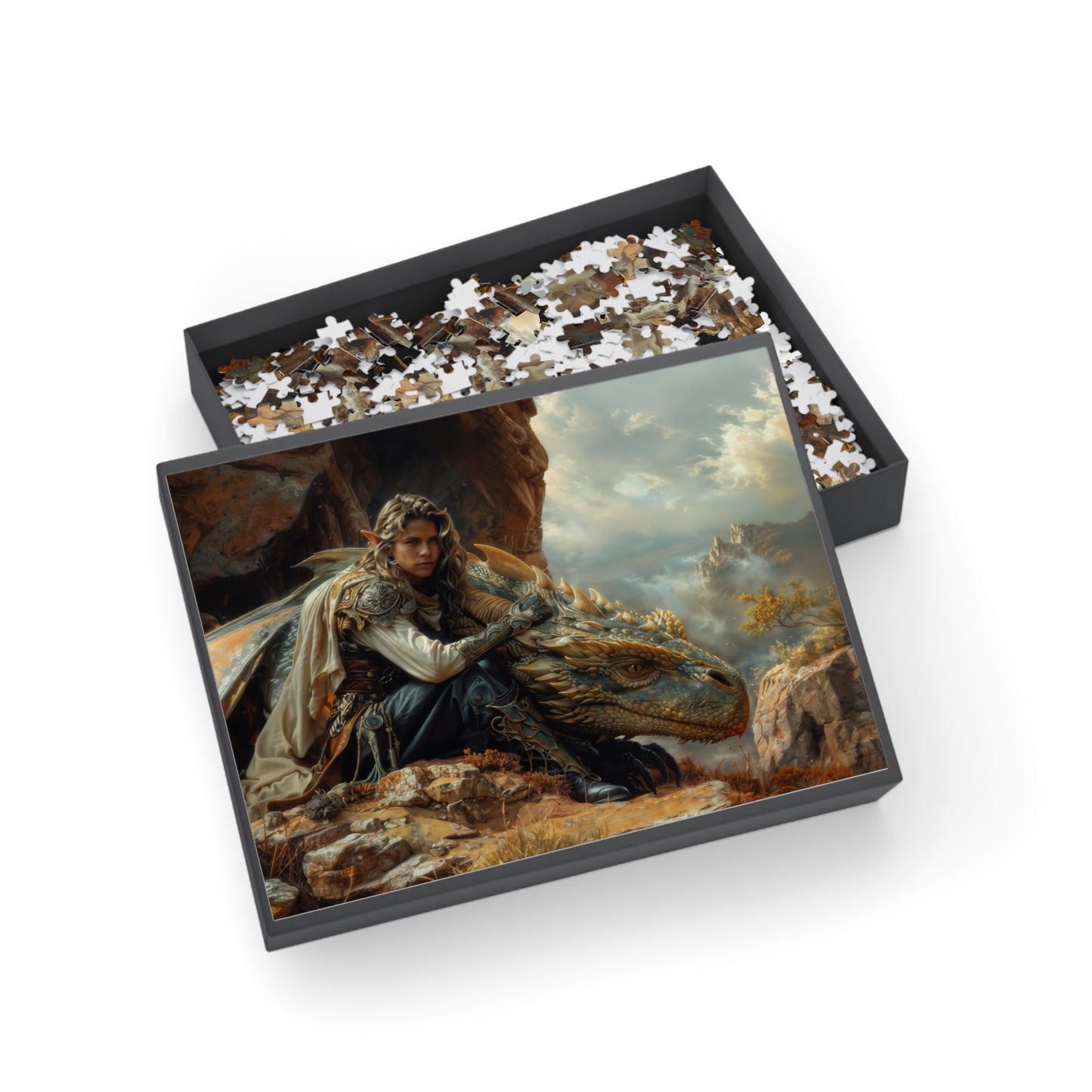 "Clifftop Contemplation" Puzzle (500, 1000-Piece)